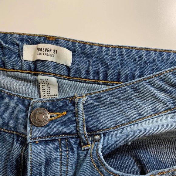 Forever 21 Ripped Denim Shorts - Picture 2 of 3